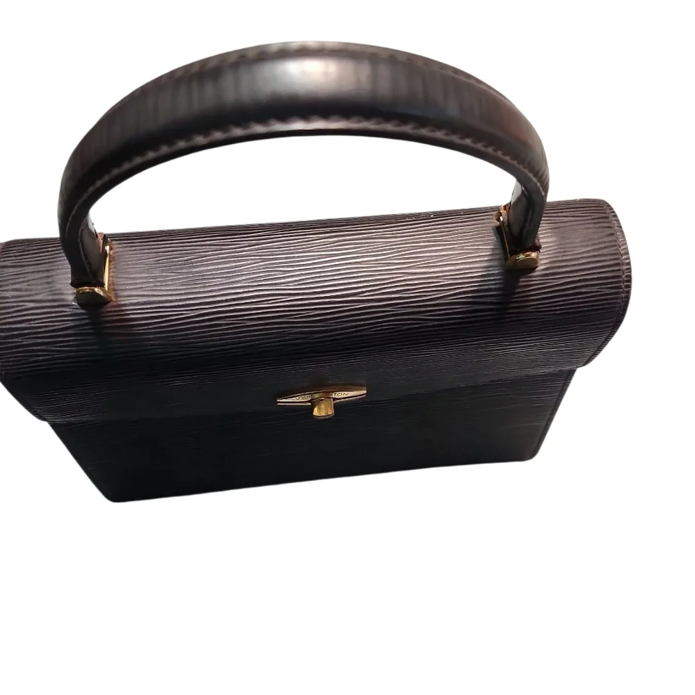 Louis Vuittion Black Epi Malesherbes Bag M10994 - Picture 7 of 14